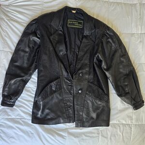 Men's Black Leather Jacket